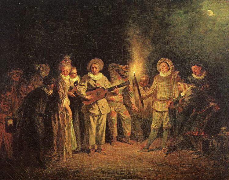 The Italian Comedy, WATTEAU, Antoine